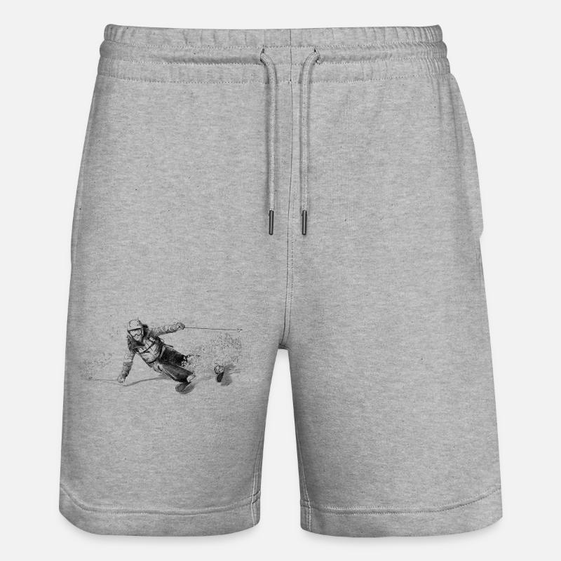 Ski - Short de jogging bio TRAINER Stanley/Stella unisexe - gris chiné