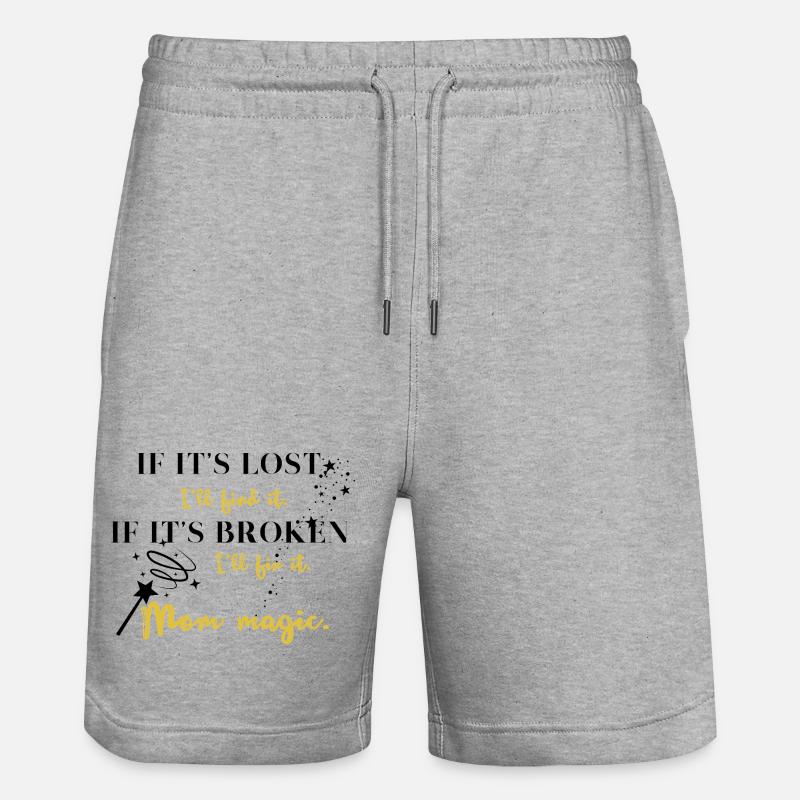 Jede Mutter hat Magie! - Stanley/Stella Unisex Bio Joggingshorts Trainer  - Grau meliert