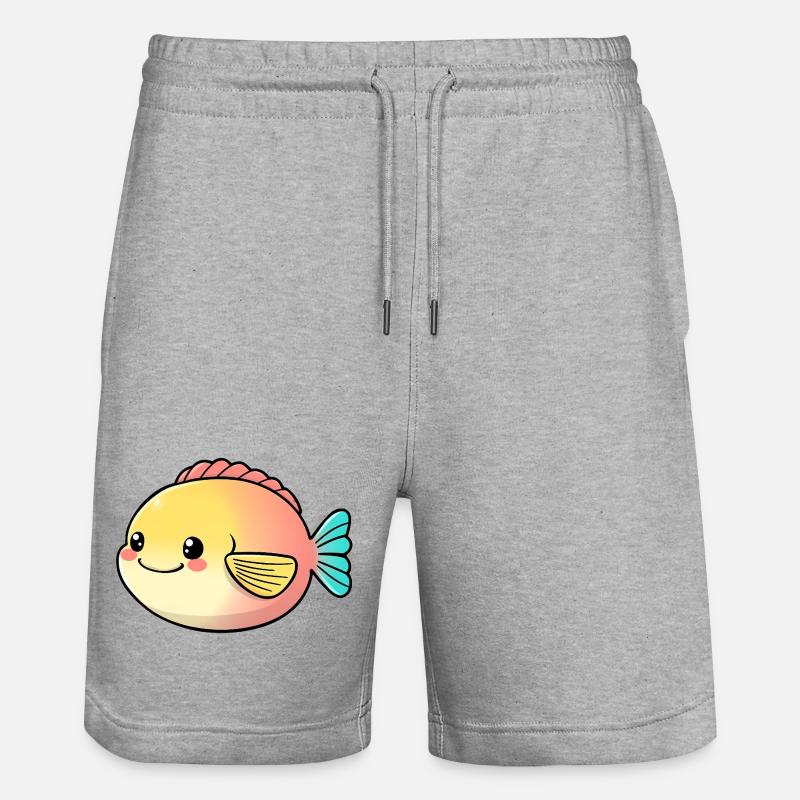 Poisson - Short de jogging bio TRAINER Stanley/Stella unisexe - gris chiné