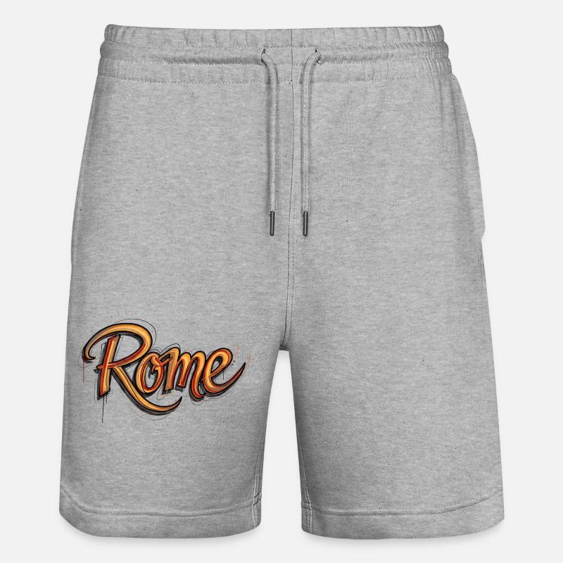 Rom - Stanley/Stella Unisex Bio Joggingshorts Trainer  - Grau meliert