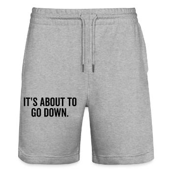Es steht kurz davor, unterzugehen - Stanley/Stella Unisex Bio Joggingshorts Trainer  - Grau meliert - Vorne - Nik (191cm) & Marisol (170cm)