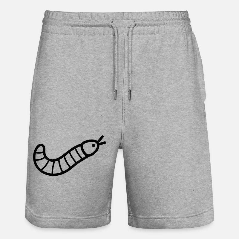 ver de terre - Short de jogging bio TRAINER Stanley/Stella unisexe - gris chiné