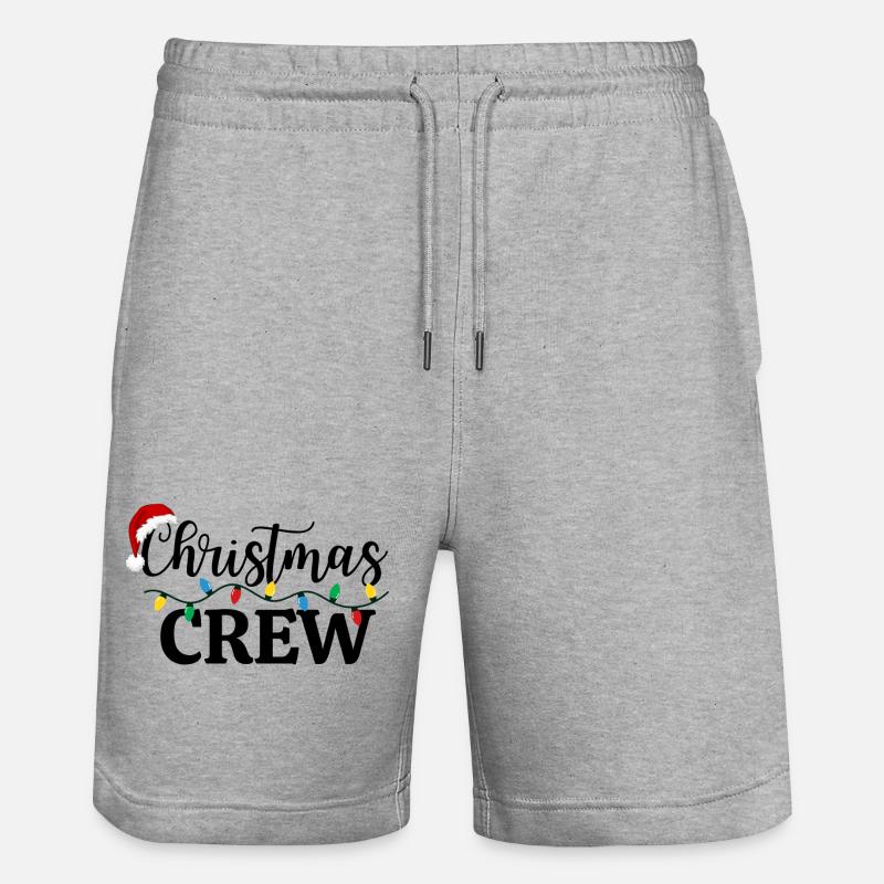 Équipage de Noël, Épouser Noël - Short de jogging bio TRAINER Stanley/Stella unisexe - gris chiné
