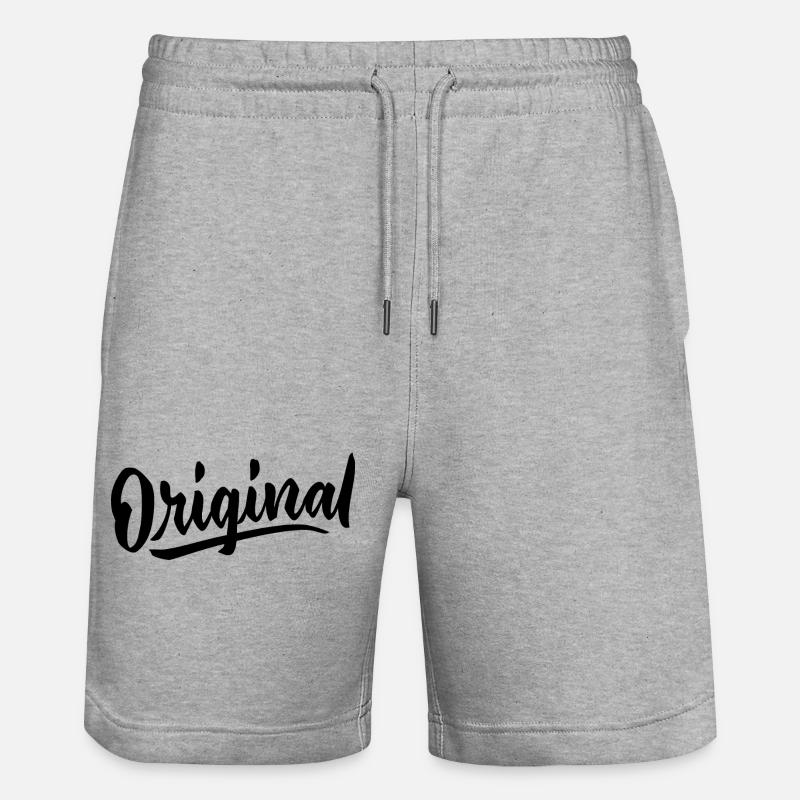 Langue source - Short de jogging bio TRAINER Stanley/Stella unisexe - gris chiné