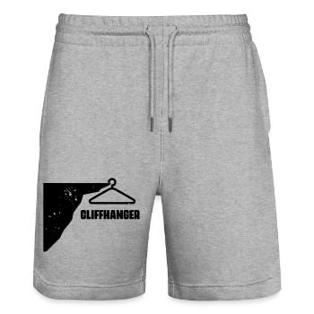 Cliffhanger - Stanley/Stella Unisex Bio Joggingshorts Trainer  - Grau meliert - Vorne - Nik (191cm) & Marisol (170cm)