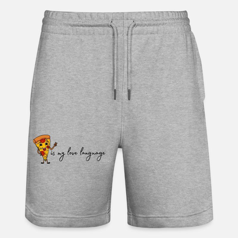Pizza - Short de jogging bio TRAINER Stanley/Stella unisexe - gris chiné