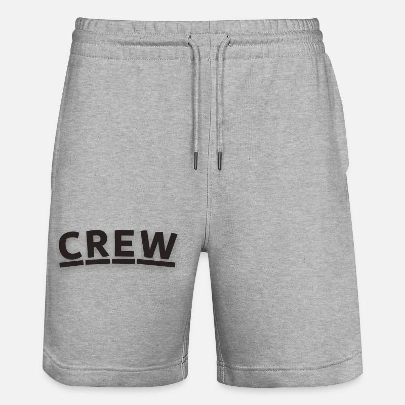 Crew - Stanley/Stella Unisex Bio Joggingshorts Trainer  - Grau meliert