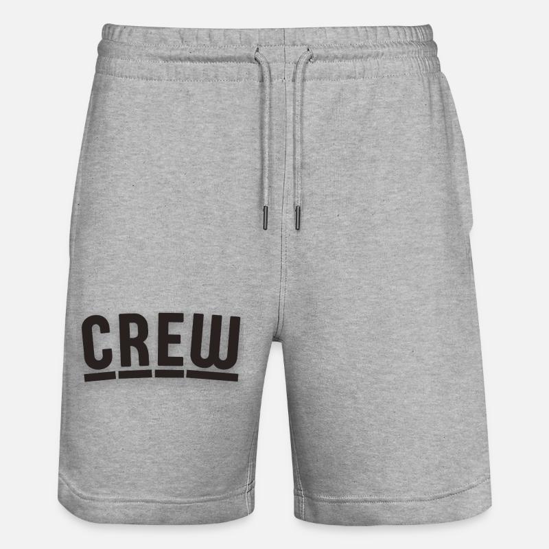 Un design d'équipage au charme berlinois - Short de jogging bio TRAINER Stanley/Stella unisexe - gris chiné