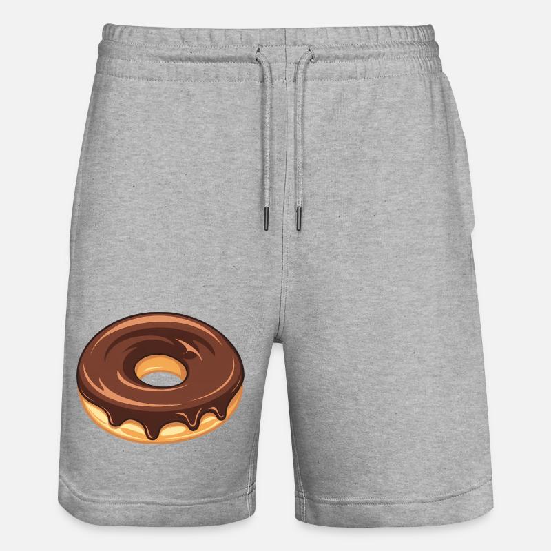 Amateur de beignets au chocolat simples - Short de jogging bio TRAINER Stanley/Stella unisexe - gris chiné