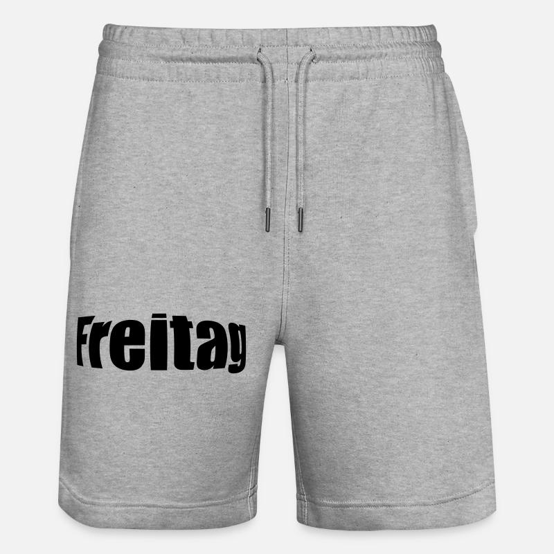 Vendredi - Short de jogging bio TRAINER Stanley/Stella unisexe - gris chiné