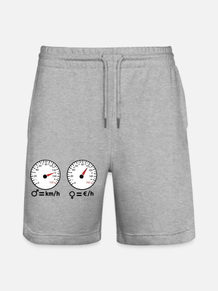 Sportlich und sparsam - Stanley/Stella Unisex Bio Joggingshorts Trainer - Grau meliert
