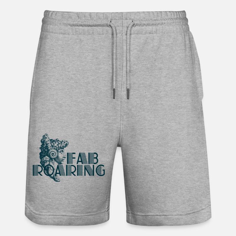 FAB_ROARING - Short de jogging bio TRAINER Stanley/Stella unisexe - gris chiné