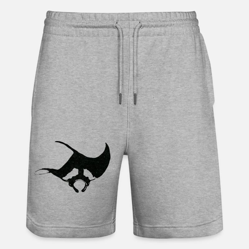 MANTE - Short de jogging bio TRAINER Stanley/Stella unisexe - gris chiné