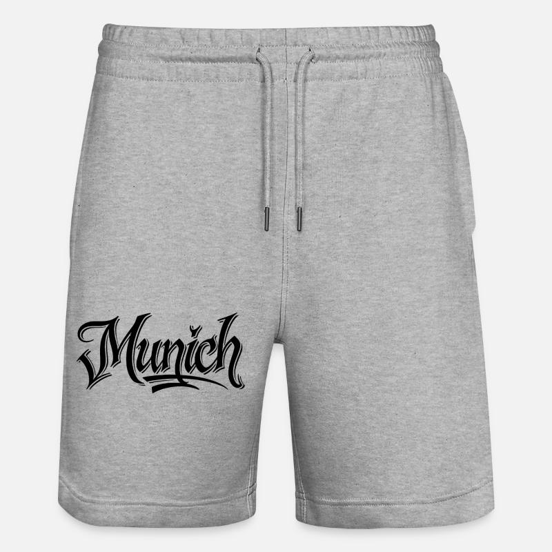 Munich - Short de jogging bio TRAINER Stanley/Stella unisexe - gris chiné