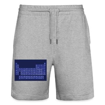 Das Periodensystem der Elemente - Stanley/Stella Unisex Bio Joggingshorts Trainer  - Grau meliert - Vorne - Nik (191cm) & Marisol (170cm)