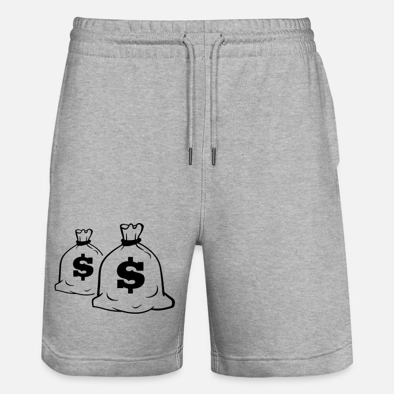 equipaggio - Pantaloncini da jogger ecologici unisex Trainer di Stanley/Stella - grigio melange