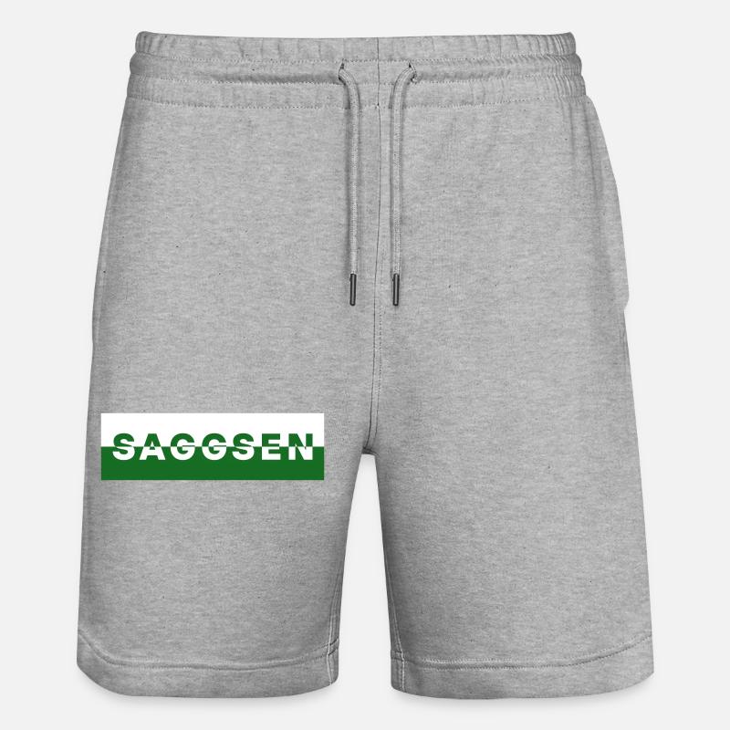 Saggsen / Saxe - Short de jogging bio TRAINER Stanley/Stella unisexe - gris chiné