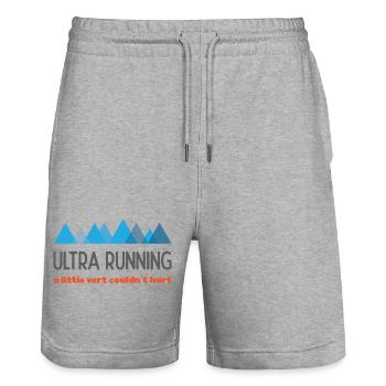 Ultra Running – Ein bisschen Ver könnte nicht schaden - Stanley/Stella Unisex Bio Joggingshorts Trainer  - Grau meliert - Vorne - Nik (191cm) & Marisol (170cm)