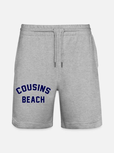 Cousins Beach – College Style - Stanley/Stella Trainer Unisex Organic Jogging Shorts - heather grey