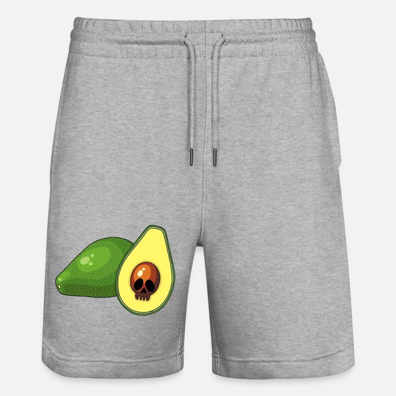 Crâne d'avocat - Short de jogging bio TRAINER Stanley/Stella unisexe - gris chiné