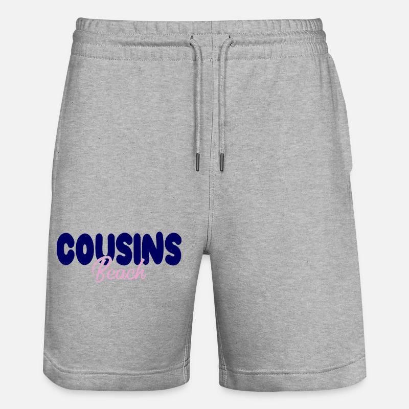 Plage Cousins – Audacieuse et douce - Short de jogging bio TRAINER Stanley/Stella unisexe - gris chiné