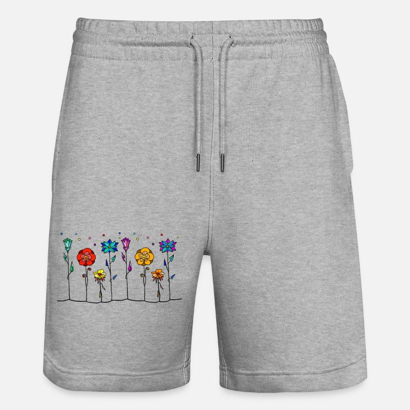 Fleur - Short de jogging bio TRAINER Stanley/Stella unisexe - gris chiné