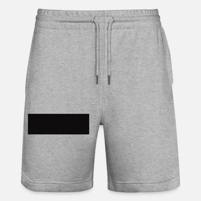 Rectangle abstrait en noir - Short de jogging bio TRAINER Stanley/Stella unisexe - gris chiné