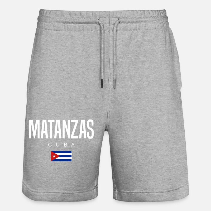 Matanzas Cuba Cubains - Short de jogging bio TRAINER Stanley/Stella unisexe - gris chiné