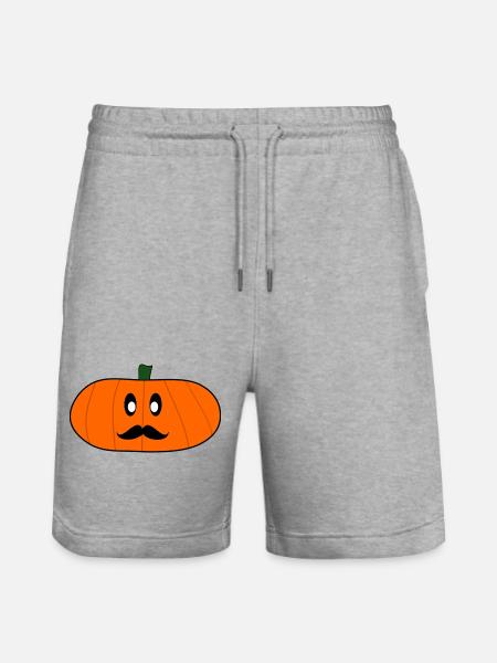 HALLOWEEN. PUMPKIN. HALLOWEEN PUMPKIN - Stanley/Stella Trainer Unisex Organic Jogging Shorts - heather grey