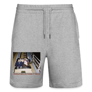 Christmas roller coaster - Stanley/Stella Trainer Unisex Organic Jogging Shorts - heather grey - Front - Nik (191cm) & Marisol (170cm)
