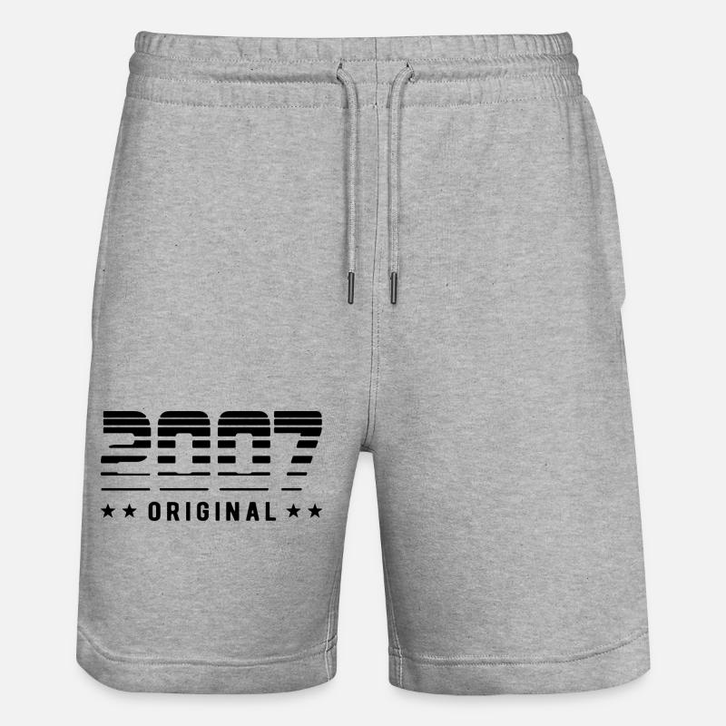 Édition limitée originale 2007 - Anniversaire - Short de jogging bio TRAINER Stanley/Stella unisexe - gris chiné