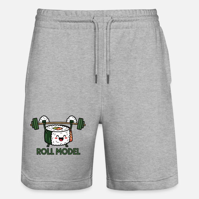 Force du sushi - Short de jogging bio TRAINER Stanley/Stella unisexe - gris chiné