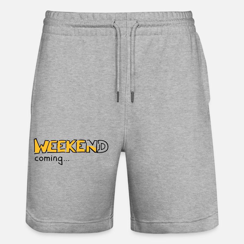 Weekend - Stanley/Stella Unisex Bio Joggingshorts Trainer  - Grau meliert