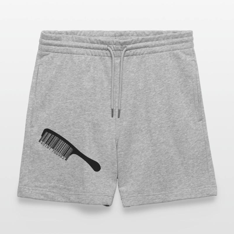 Illustration comb with barcode Stanley/Stella Trainer Unisex Organic Jogging Shorts