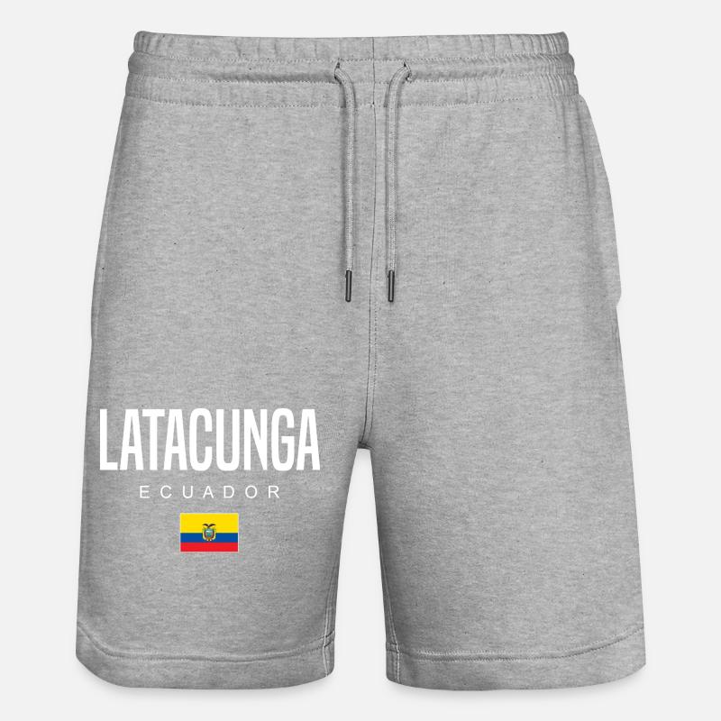 Latacunga Équateur Équatoriens - Short de jogging bio TRAINER Stanley/Stella unisexe - gris chiné