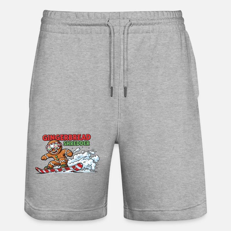 Biscuit de snowboard - Short de jogging bio TRAINER Stanley/Stella unisexe - gris chiné