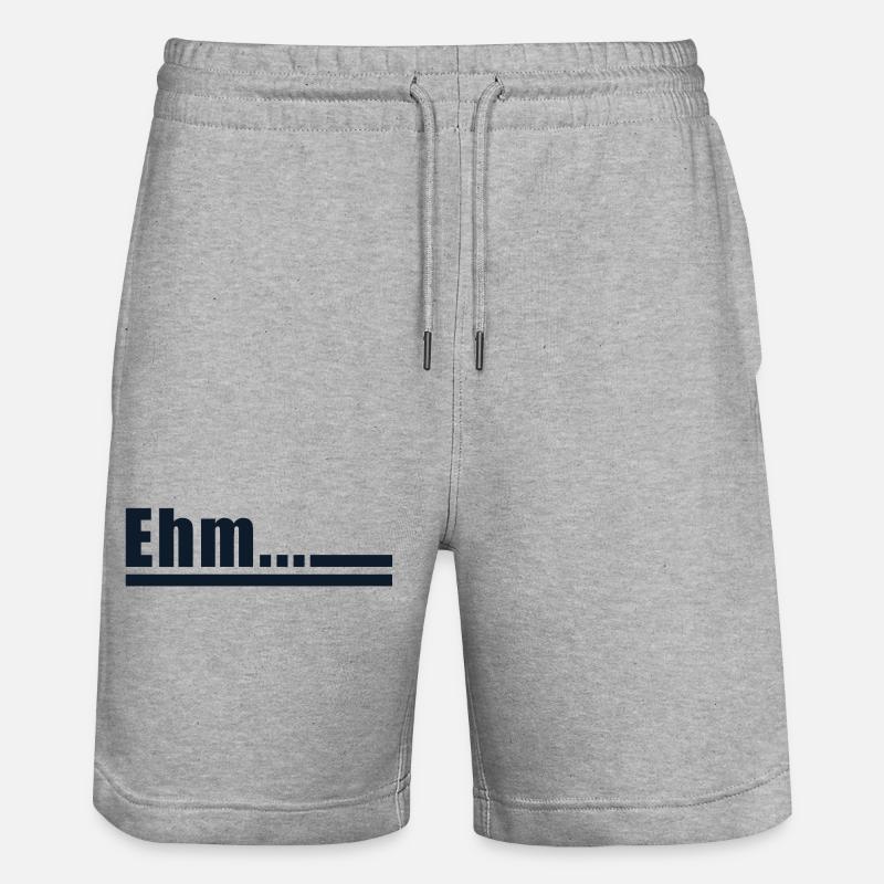 Déclaration Ehm - Short de jogging bio TRAINER Stanley/Stella unisexe - gris chiné