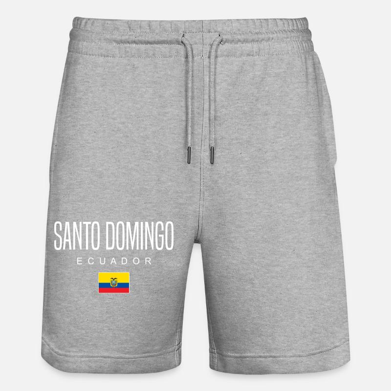 Saint-Domingue Équateur Équatoriens - Short de jogging bio TRAINER Stanley/Stella unisexe - gris chiné