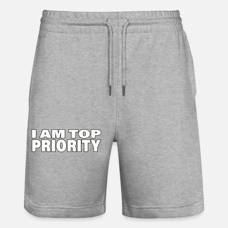 PRIORITÉ - Short de jogging bio TRAINER Stanley/Stella unisexe - gris chiné