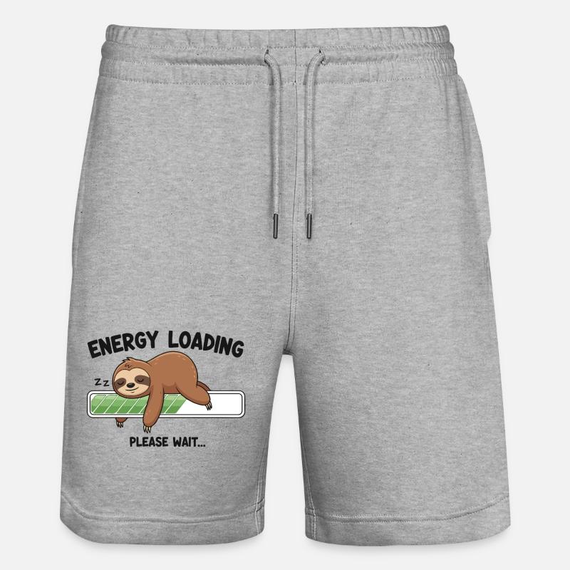 Mode sieste de la batterie - Short de jogging bio TRAINER Stanley/Stella unisexe - gris chiné