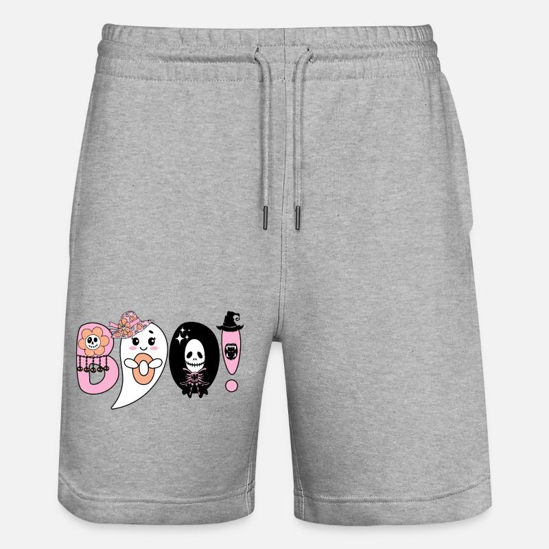 BOO- - Short de jogging bio TRAINER Stanley/Stella unisexe - gris chiné