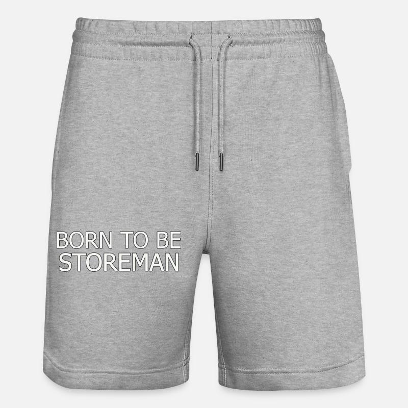 Storeman Born To Be - Short de jogging bio TRAINER Stanley/Stella unisexe - gris chiné