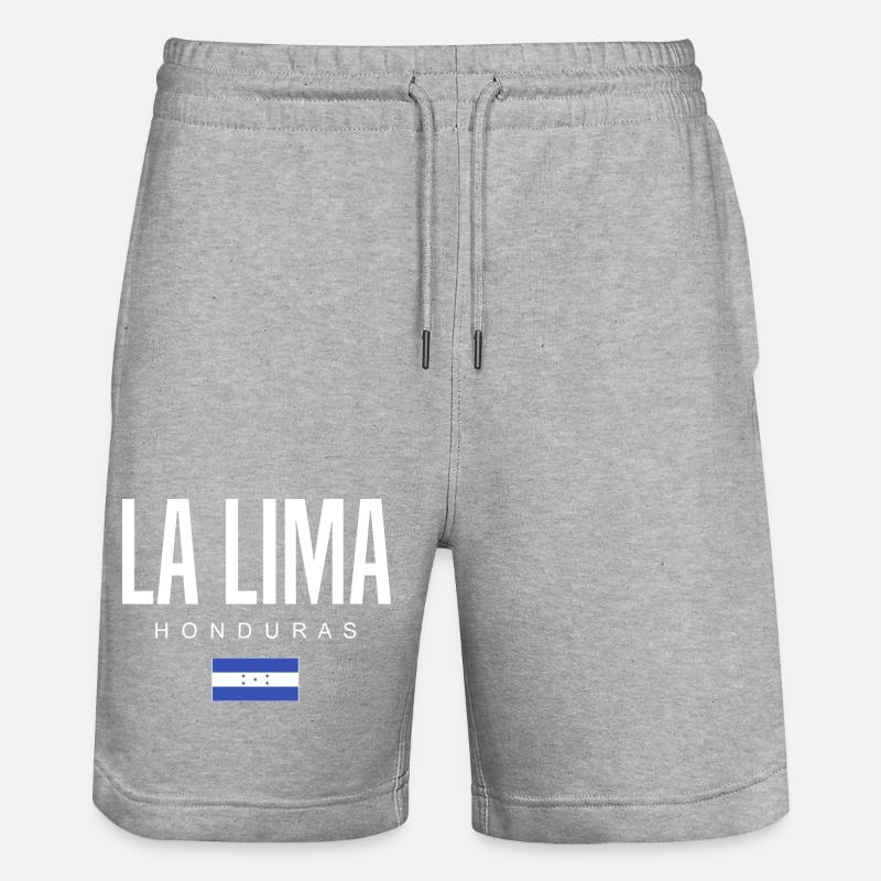 La Lima, Honduras, Honduras - Short de jogging bio TRAINER Stanley/Stella unisexe - gris chiné
