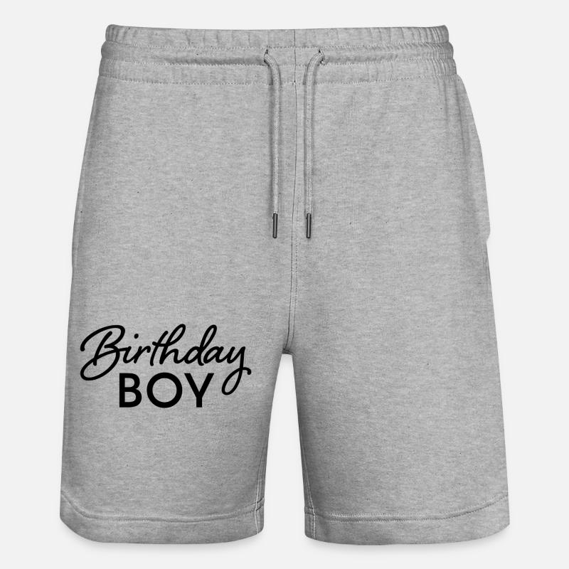 Garçon d’anniversaire - Short de jogging bio TRAINER Stanley/Stella unisexe - gris chiné