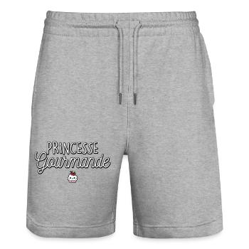Gourmet Princess Cake Pastry Humor - Stanley/Stella Trainer Unisex Organic Jogging Shorts - heather grey - Front - Nik (191cm) & Marisol (170cm)