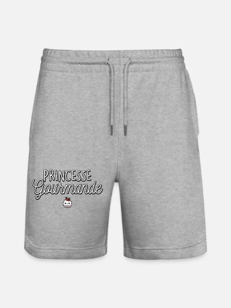 Gourmet Princess Cake Pastry Humor - Stanley/Stella Trainer Unisex Organic Jogging Shorts - heather grey