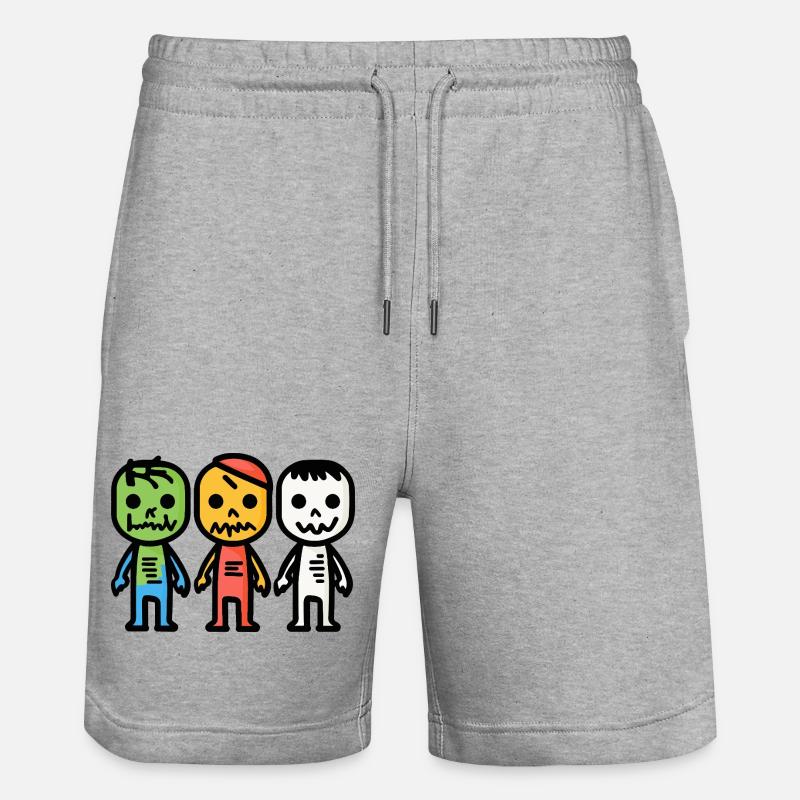 Zombies Halloween - Short de jogging bio TRAINER Stanley/Stella unisexe - gris chiné
