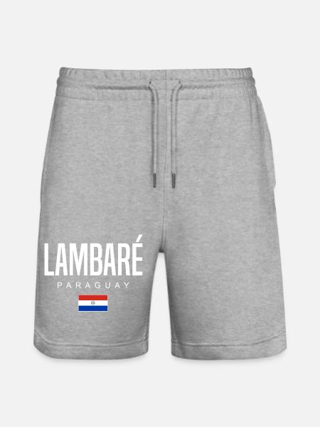 Lambaré Paraguay Paraguayans - Stanley/Stella Trainer Unisex Organic Jogging Shorts - heather grey
