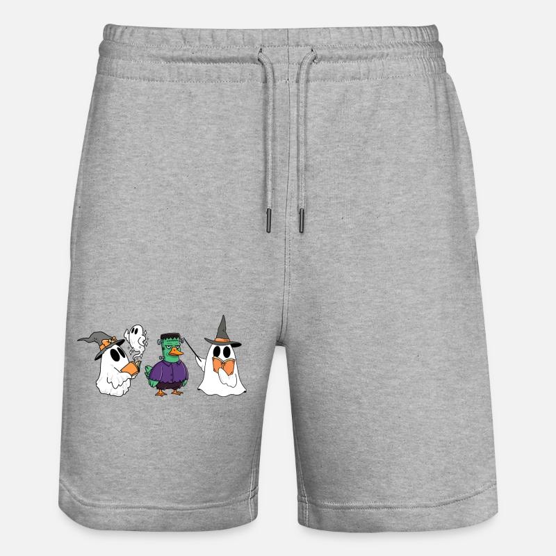 FOOL_MAGIC - Short de jogging bio TRAINER Stanley/Stella unisexe - gris chiné