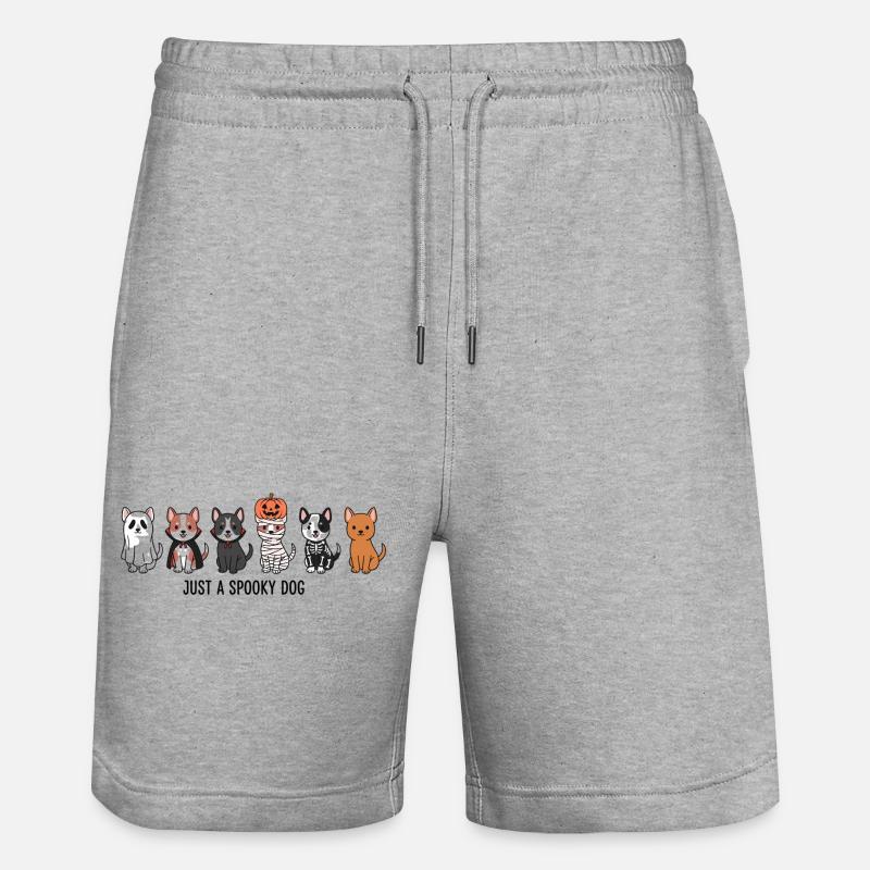 Juste un chien effrayant - Short de jogging bio TRAINER Stanley/Stella unisexe - gris chiné